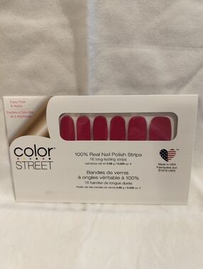 Color Street ROSADO GLOW Nail Polish Strips. In a GLOSSY finish with SHIMMER